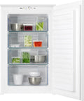 AEG Einbau-Gefrierschrank 88cm, Serie 6000 LowFrost, 4-Sterne, Schnellgefrierfunktion, Temperaturalarm, 98L, Schlepptür