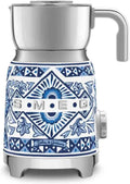 Smeg MFF01DGBEU Dolce & Gabbana Milchaufschäumer, Blau Mediterraneo Design