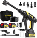 Kabelloser Hochdruckreiniger 21V mit 68 Bar - Inklusive 2x 4000mAh Akkus & 17-teiligem Zubehörset