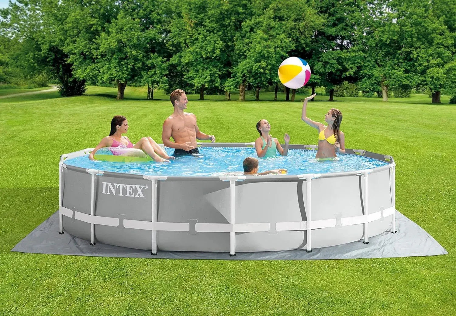 Intex Prism Frame Pool Set Rund Ø 457 x 107 cm