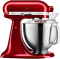 KitchenAid Küchenmaschine Artisan – Multifunktionaler Mixer mit 2 Edelstahlschüsseln und Zubehör – 4.8 L – Liebesapfelrot