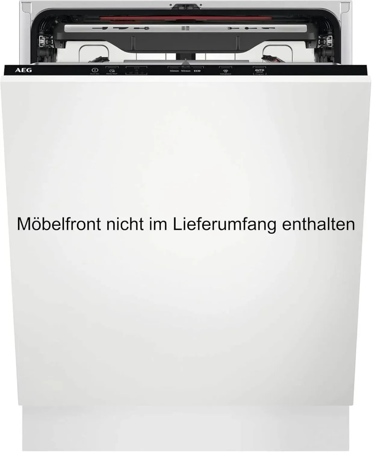 AEG Vollintegrierter Geschirrspüler 60 cm, Serie 5000 mit AirDry, Energieklasse B, Besteckschublade, FlexiWash, 44 dB, AquaStop, 14 Maßgedecke