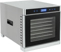 Elektrischer Dörrautomat mit 8 Edelstahl-Trays, LED-Display, 700W, Timer und Temperaturregelung