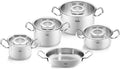 Fissler Original-Profi Edelstahl Kochtopf-Set 5-teilig für Induktion mit Glasdeckel
