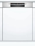 Bosch SMI2ITS33E Serie 2 Teilintegrierter Geschirrspüler, 60 cm, Edelstahl, Effizienzklasse E, 12 Maßgedecke, Extra Trocknen, Vario-Schublade, Home Connect