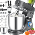 KESSER® Multifunktionale Küchenmaschine 3-in-1 mit Fleischwolf und Entsafter, 5,5L Rührschüssel, Zubehör für Pasta und Gebäck