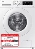 Samsung EcoBubble Waschmaschine 8 kg, 1400 U/min, WiFi, Mikroplastikfilter, 14 Programme, Weiß