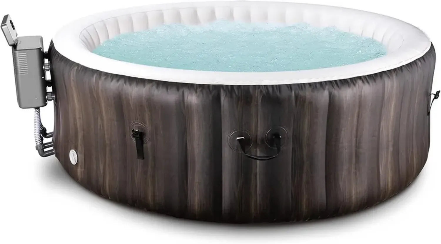 Aufblasbarer Whirlpool mit Abdeckung und Spa-Pumpe