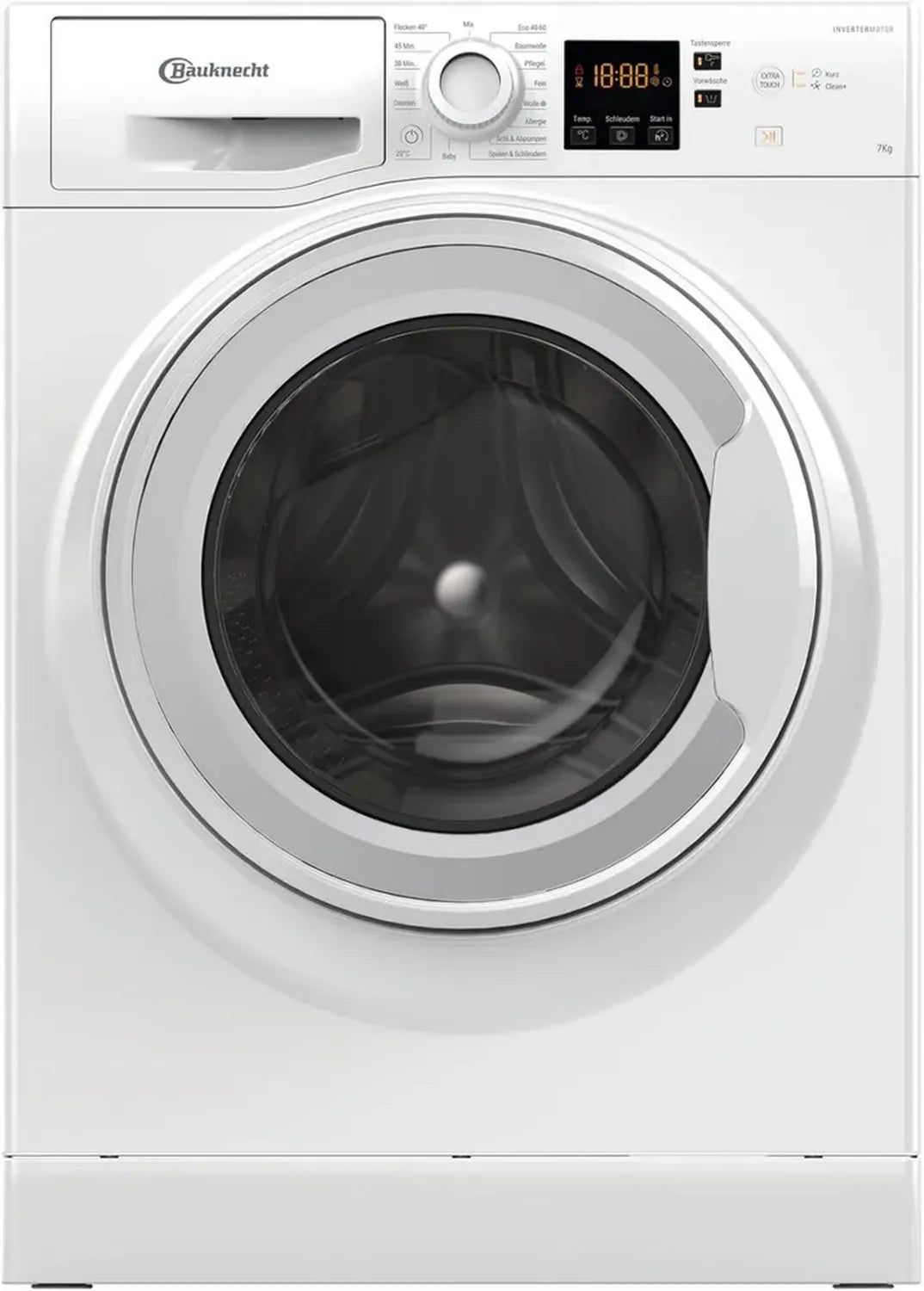 Bauknecht BW 719 A Frontlader Waschmaschine, 7 kg, Energieklasse A, leistungsstarke Fleckentfernung, Schnellwäsche 30 Min, Anti-Allergie Programm, Mengenautomatik, Dynamic Inverter Motor, Weiß