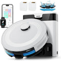 LEFANT M2 Pro Saugroboter mit Präzisions-LiDAR und Smart-App, 6000 Pa Saugleistung, Selbstentleerung, Wischfunktion, ideal für Tierhaare und Teppiche