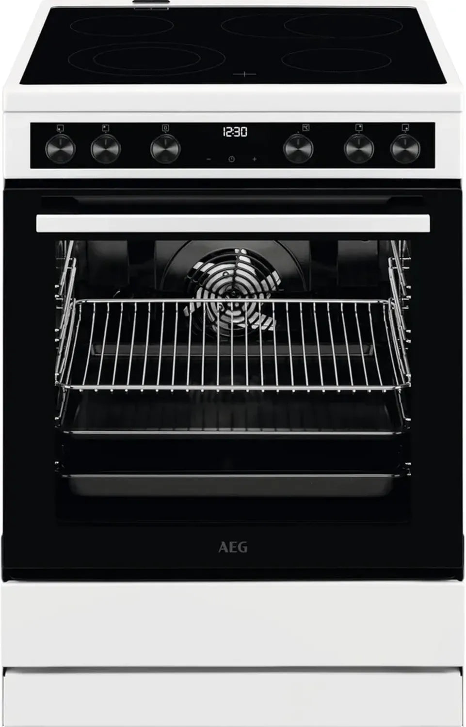 AEG 60 cm Standherd mit Glaskeramikfeld und Grillfunktion