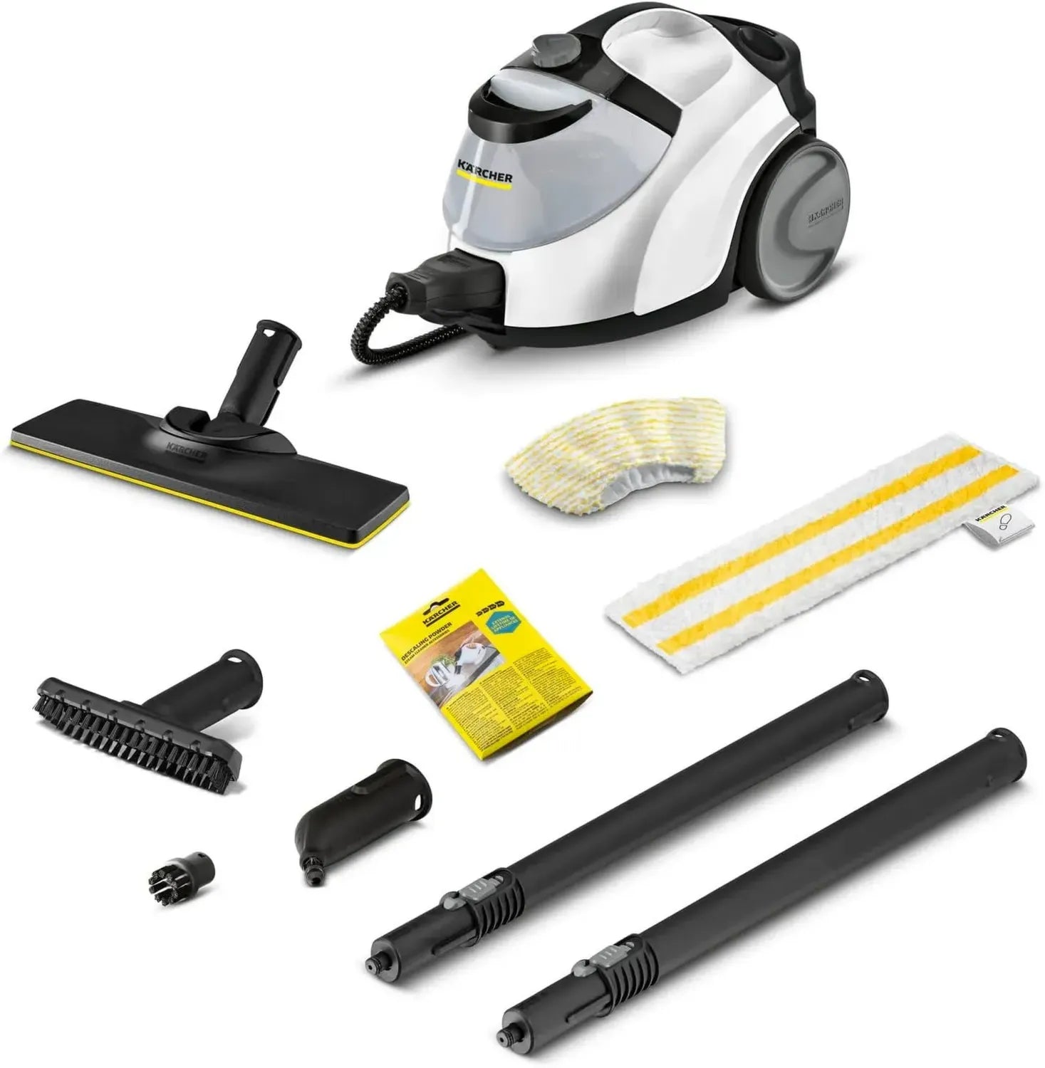 Kärcher SC 5 EasyFix Dampfreiniger mit Iron Plug und Heißwasserfunktion, 4,2 bar Druck, schnelles Aufheizen in 3 Minuten, geeignet für 150 m², 2-Tank-System 0,5 l + 1,5 l