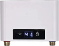 Kompakter Elektronischer Durchlauferhitzer 3500W mit LED-Anzeige für Bad und Küche, Weiß