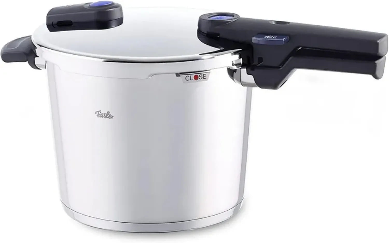 Fissler Vitaquick Schnellkochtopf-Set 6L mit Gratis Glasdeckel, Edelstahl, für alle Herdarten, stapelbar