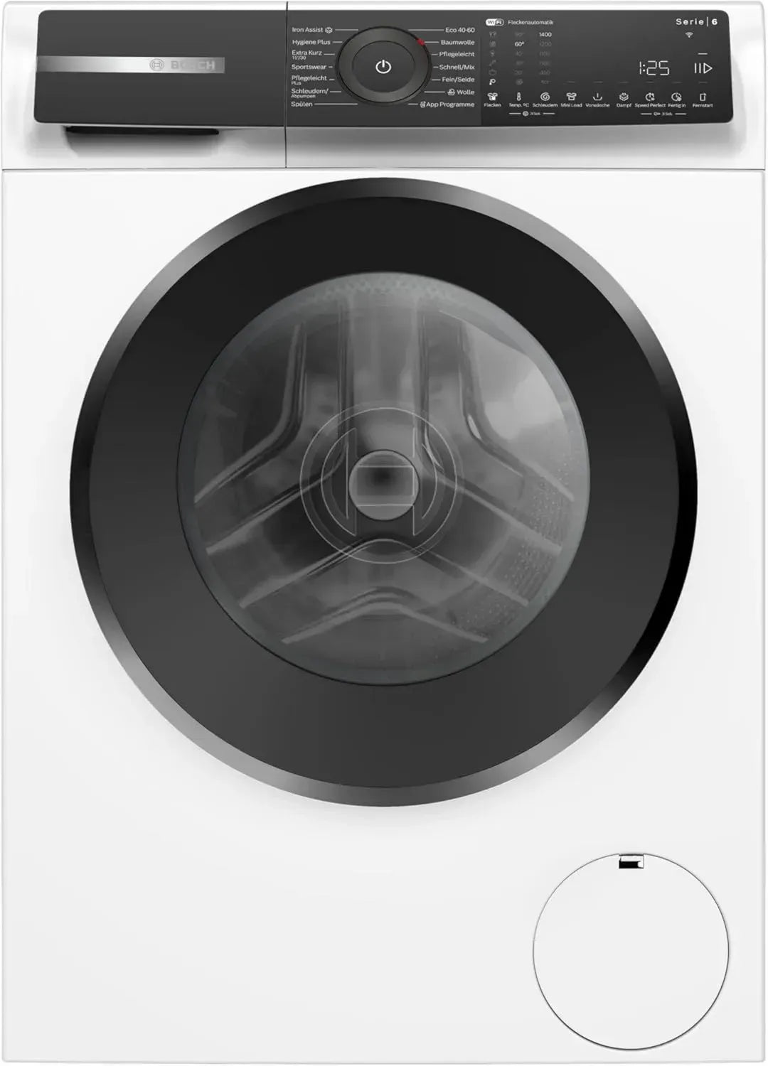 Bosch Serie 6 Waschmaschine, 9 kg, 1400 U/min, Fleckenerkennung, Bügelhilfe, Schnellwaschgang