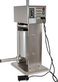 Elektrische Wurstfüllmaschine 10L aus Edelstahl mit Fußpedal und Zubehör