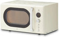 KHG 20L Mikrowelle in Creme, 8 Automatikprogramme, 6 Leistungsstufen, 1.200 Watt, LED-Anzeige, 60-Minuten-Timer, Drehteller, Kindersicherung