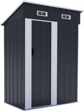 Metallgerätehaus mit Schiebetür Memphis Grau - 1,48 m²