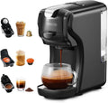 CAFELFFE MK-611 Mehrzweck-Kapsel-Kaffeemaschine, 19 Bar Druck, einstellbare Tassenhöhe, für heiße und kalte Zubereitung, kompakt für Küche und Büro