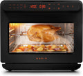Multifunktions-Dampfbackofen 24L, 9-in-1, freistehend mit LED-Display, für Dämpfen, Heißluftfrittieren, Toasten, Braten, Backen, Aufwärmen, Dörren und Fermentieren, Edelstahl