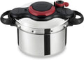 Tefal Clipso Minut Easy Schnellkochtopf aus Edelstahl, 6L, 22cm, Mehrfarbig