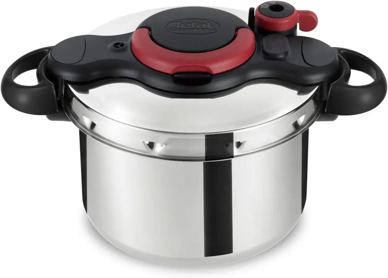 Tefal Clipso Minut Easy Schnellkochtopf aus Edelstahl, 6L, 22cm, Mehrfarbig