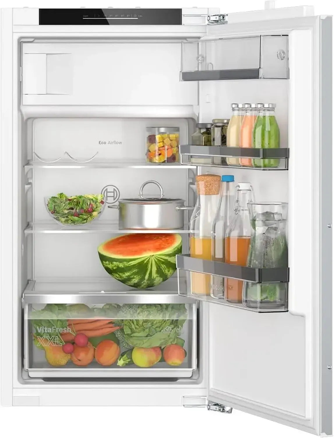 Bosch Serie 6 Einbau-Kühlschrank mit Gefrierfach, 117L, VitaFresh XXL, Eco Airflow, LED Licht