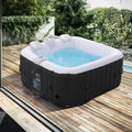 Arebos Aufblasbarer Whirlpool für 4 Personen, 154x154cm, 100 Düsen, 600L Kapazität