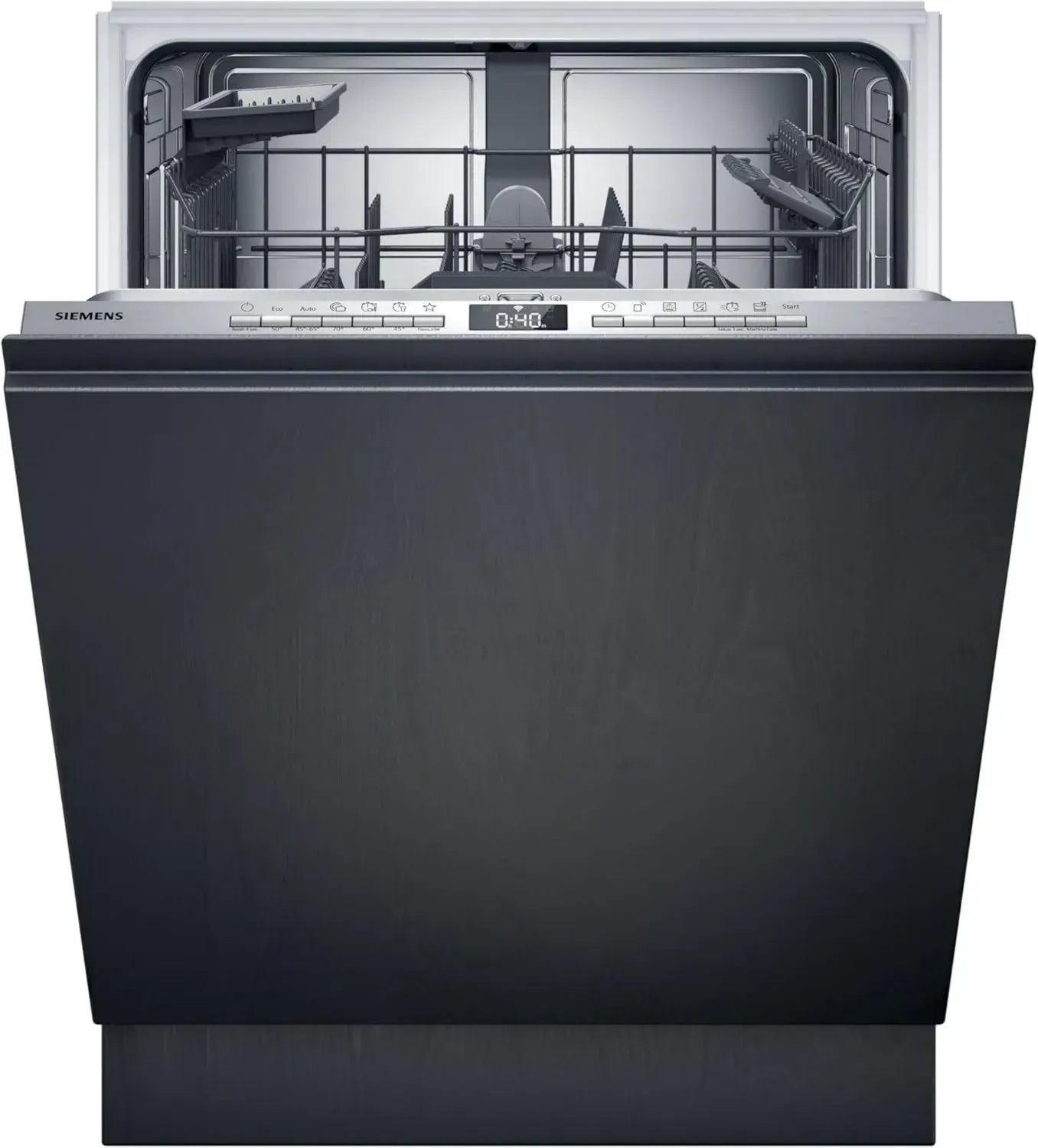 Siemens iQ300 Vollintegrierter Geschirrspüler, 60 cm, XXL Kapazität, Besteckkorb, Leise, varioSpeed, Automatische Türöffnung, rackMatic, Made in Germany