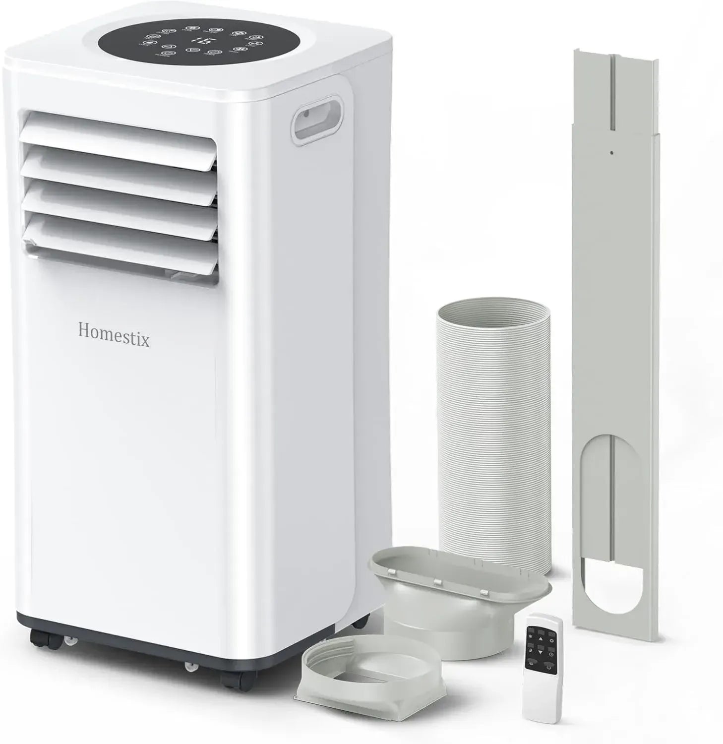 Mobile Klimaanlage 4-in-1 mit 9000 BTU, Entfeuchtung, Ventilation, Abluftschlauch und Digitalanzeige, 24-Stunden-Timer, geeignet für Räume bis 88 m³