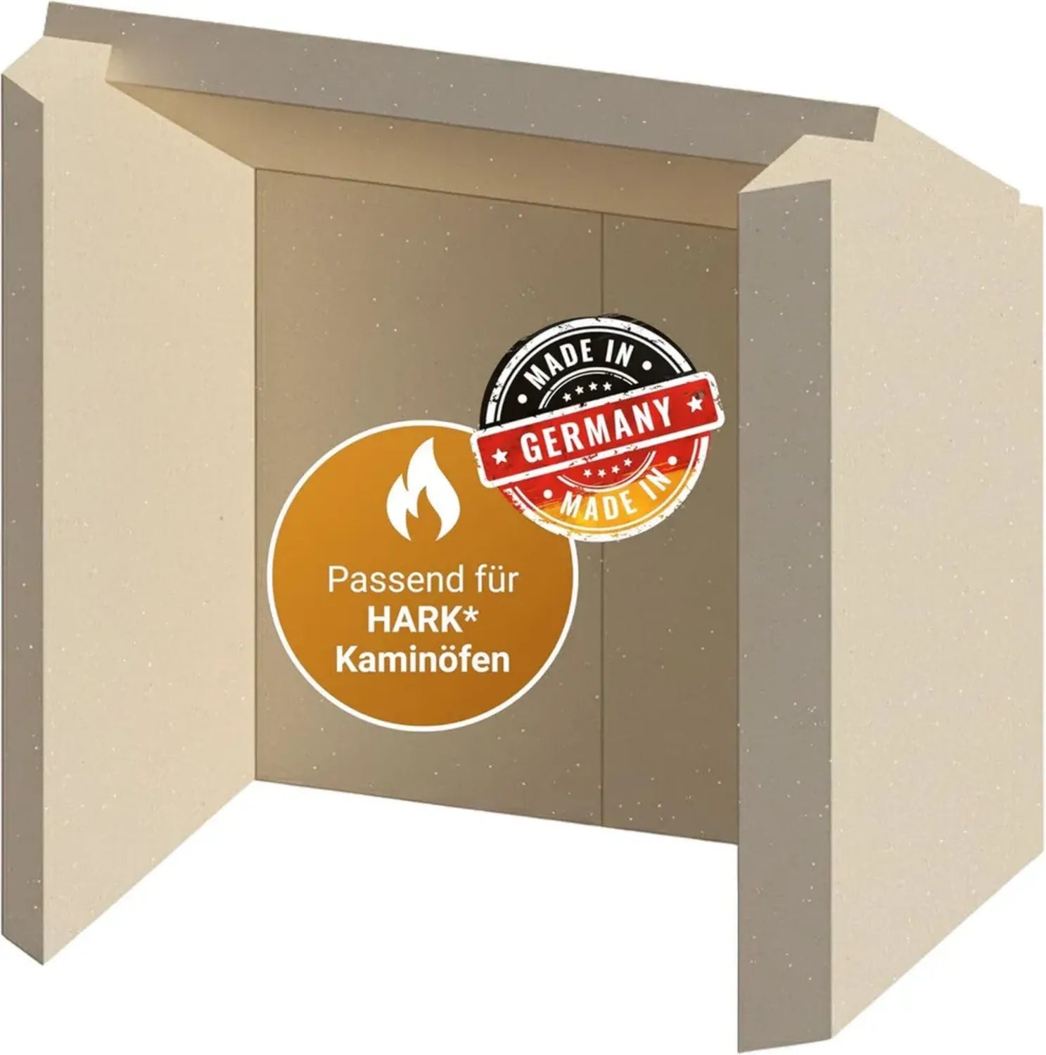 Vermiculite Kaminofenauskleidung für Hark Astoria und andere Modelle – Präzise Passform, einfache Installation, 5-teilig