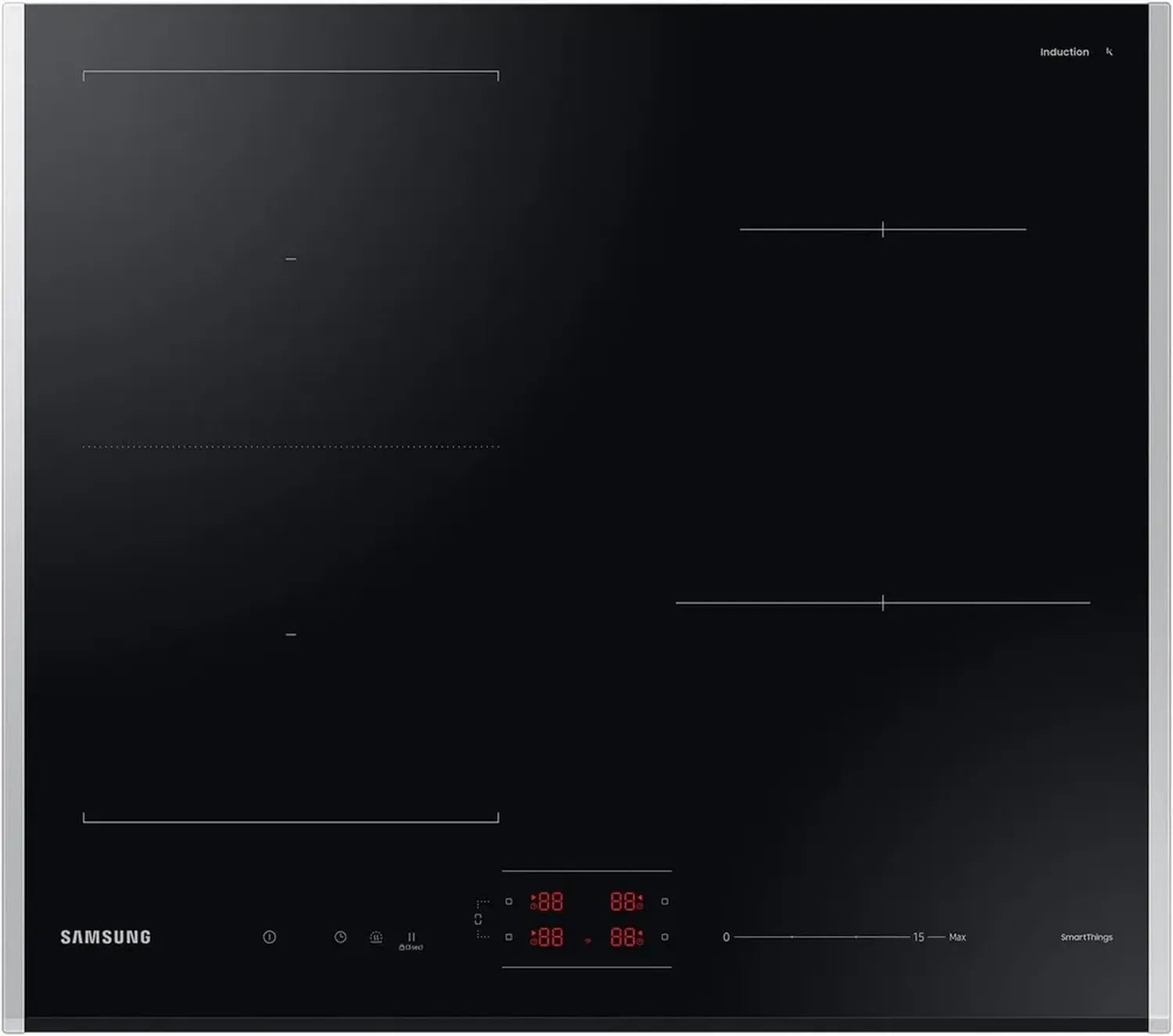Samsung 60 cm Autarkes Induktionskochfeld, FlexZone, SmartThings, Sensortasten