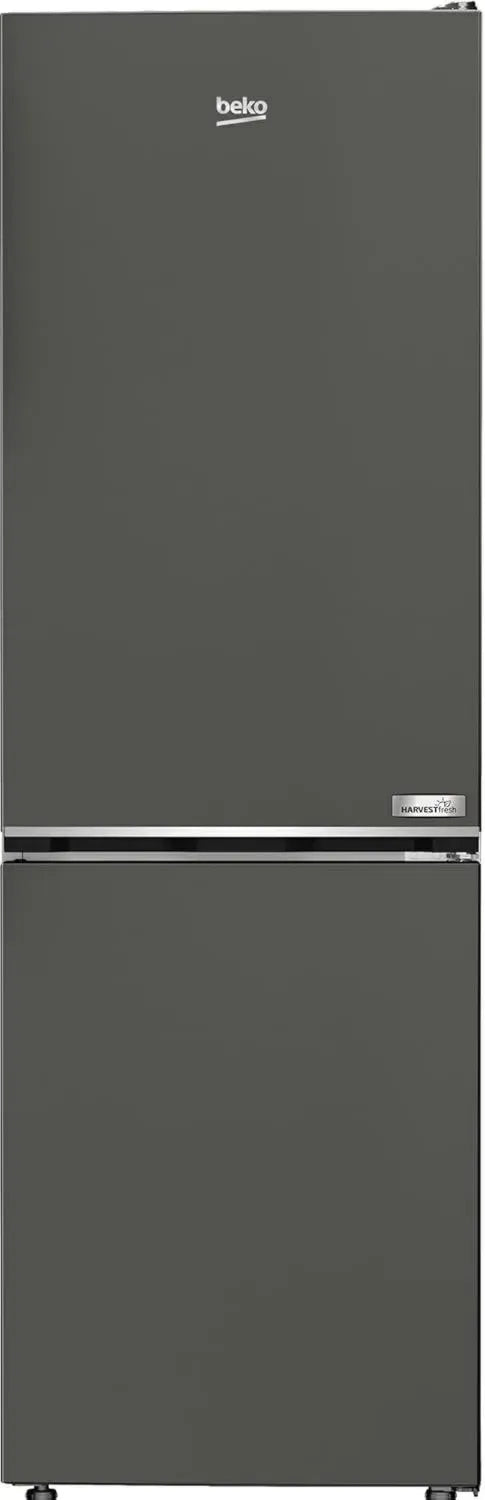 Beko B5RCNA365HG NoFrost Kühl-Gefrierkombination, 316 l Gesamtvolumen, AeroFlow, HarvestFresh, Urlaubsmodus, 3 Gefrierschubladen, Manhattan Grau