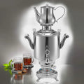BEEM Samowar Romanov III, 5L Edelstahl, Traditionelle Teezubereitung, Energiesparend, 2 Heizspiralen