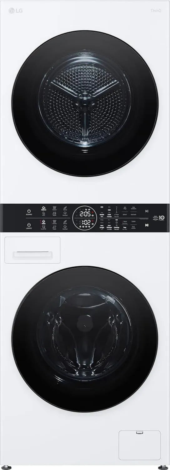 LG Wasch-Tower WT1210WWF AI DD Weiß und Schwarz