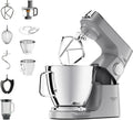 Kenwood Küchenmaschine Titanium Chef Baker XL mit Waage, Patisserie-Set, 7L & 5L Schüssel, 1200W, Silber