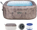 Bestway Lay-Z-SPA Energiesparende Whirlpool Rome AirJet mit App-Steuerung, UltraFit-Pumpe, 6 Personen, Marmor-Optik