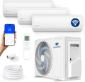 Multisplit-Klimaanlage mit 3 Innengeräten, 3,5 kW, WiFi-Steuerung, Heizen bis -20°C