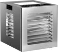 JUMMICO Dörrautomat 850W Edelstahl mit 12 Einschüben, 48h Timer und 10 Programmen, Digitale Steuerung, Perfekt für Fleisch, Obst, Gemüse und Kräuter – Inklusive Rezeptbuch mit über 67 Ideen