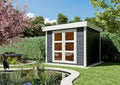 Modulares Gartenhaus Maryland 2,5 x 2,5 m mit Doppeltür