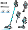 Kabelloser Staubsauger mit 28000Pa Saugleistung, 55 Min Laufzeit, Anti-Tangle-Bürste, selbststehend und ultraleicht, ideal für Teppiche, Hartböden und Tierhaare