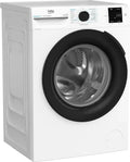 Beko BM3WFU3941X freistehende Waschmaschine, 9 kg, 1400 U/min, Energieeffizienz, Hygiene+ für Allergiker, Kaltwäsche, Weiß