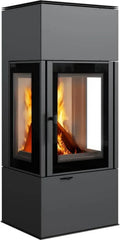 Kratki Thor View 8 kW Kaminofen - Hohe Effizienz und BImSchV 2 Zertifikat - Moderne Verglasung, Ø150 mm Rohr