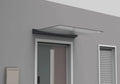 SCHARTEC Überdachung aus Glas und Aluminium für Haustüren - Freitragend und Hochwertig