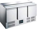 Professioneller Gastronomie-Kühltisch ZS903 mit 3 Türen und Abdeckung