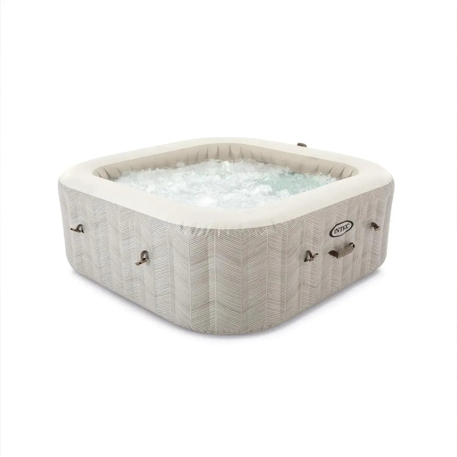 Intex PureSpa Deluxe Whirlpool für 6 Personen, 170 Düsen, Mehrfarbig, 196 x 196 x 71 cm