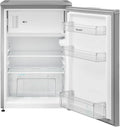 SHARP 121L Kompaktkühlschrank mit Gefrierfach, stufenloser Temperaturregelung, LED-Beleuchtung, Silber