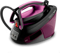 Tefal Express Vision Dampfbügelstation, 6,9 Bar, 480g/Min. Dampfstoß, Smart Temp, LED Licht, Kalk-Kollektor, Eco, 1,8L Tank, Lila/Schwarz