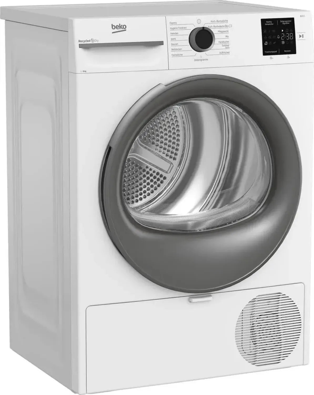 Beko BM3T38210W1 Wärmepumpentrockner 8 kg, für Allergiker, 15 Programme, Weiß