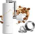 TIMEMORE Manuelle Kaffeemühle Edelstahl mit Faltgriff, einstellbar, 20g Kapazität, Kastanie C3S PRO für French Press und Pour Over, Weiß